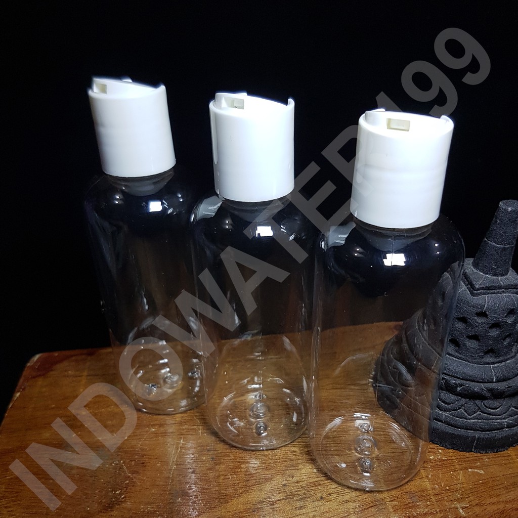 BOTOL PLASTIK PET BENING 150 ML PENDEK TUTUP PRESS ON PRESSTOP