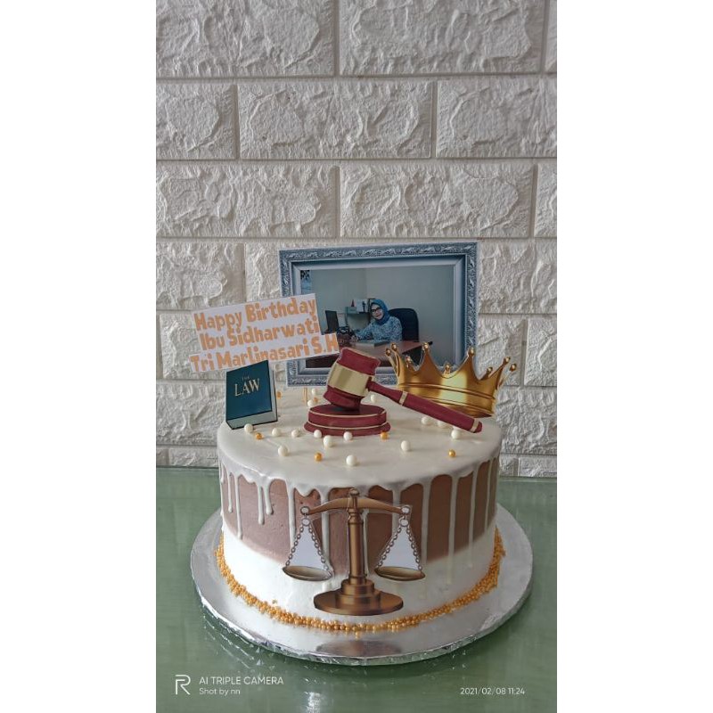 Lawyer / Pengacara / Office / Kantor / Birthday Cake / Cake custom