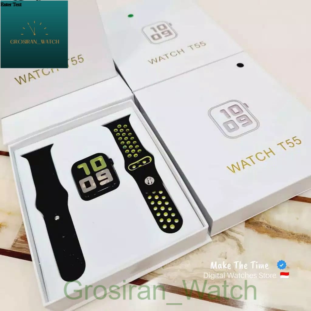 Smartwatch Bluetooth Call Layar Sentuh Jam Olahraga Type T-55 [G_W]