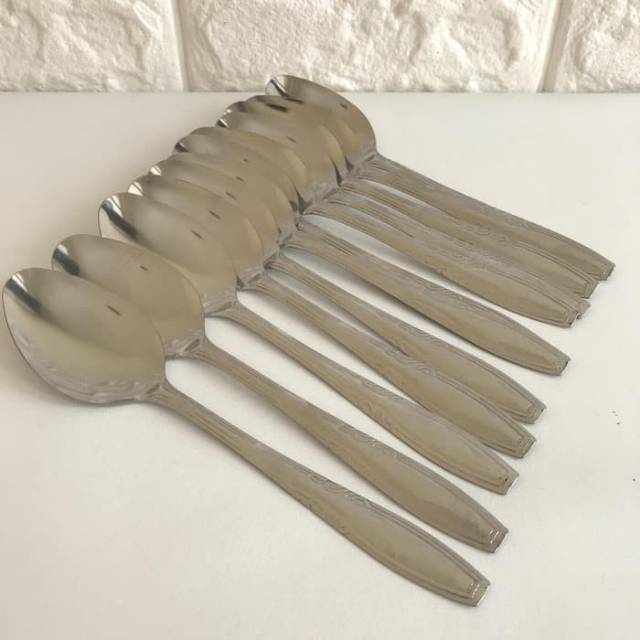 Sendok Stainless / Sendok Makan / Sendok 18gr Murah / Sendok isi 12 pcs / Spoon