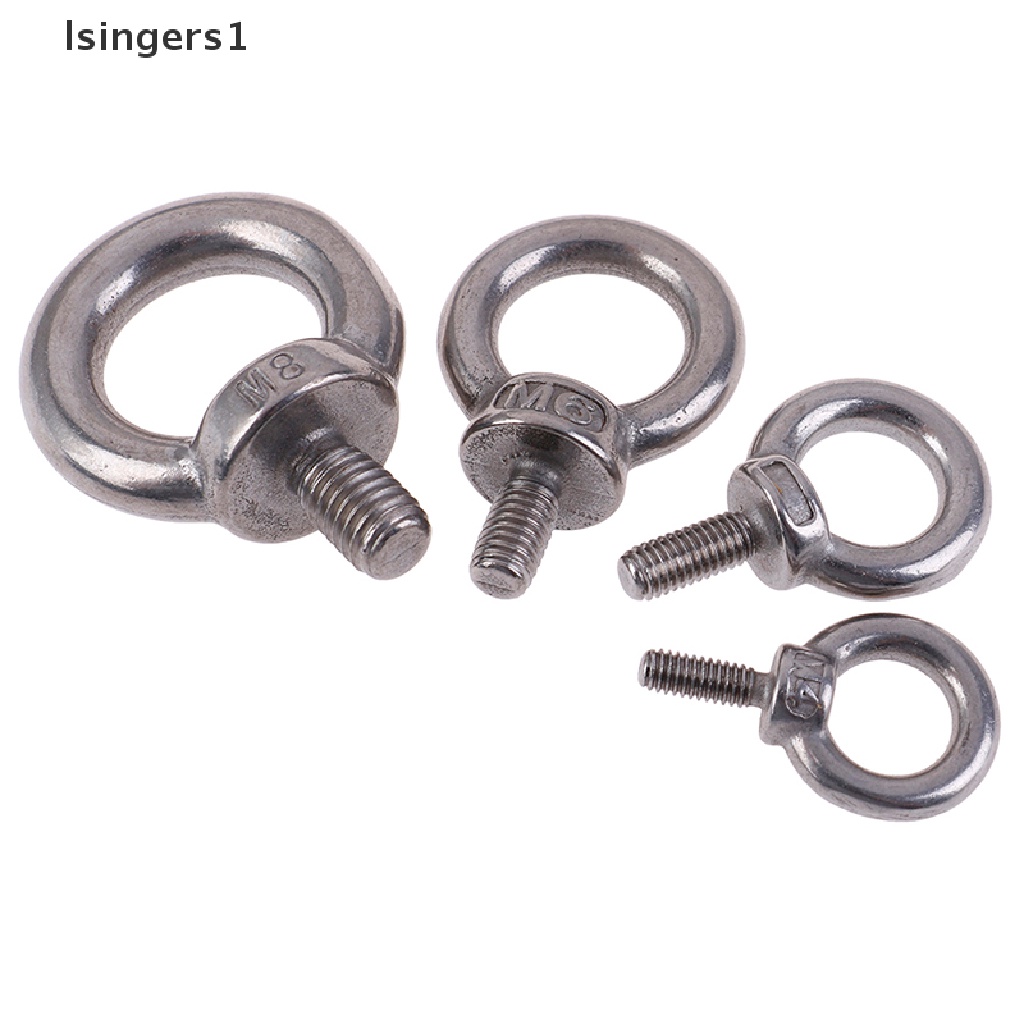(lsingers1) 1pc Skrup Eyebolt Bahan Stainless Steel 304