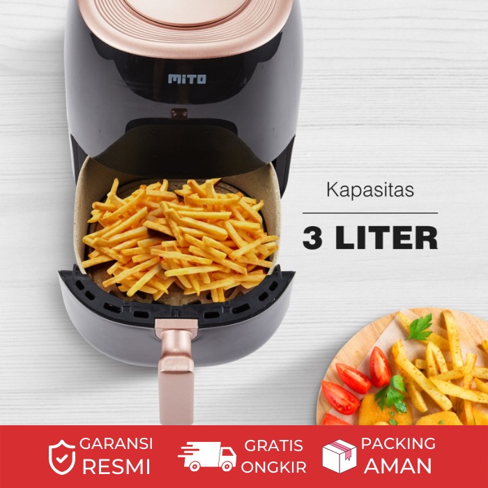 Air Fryer Mitochiba AF 2 Kapasitas 3 Liter | Penggoreng Tanpa Minyak Mito Digifry Digifryer