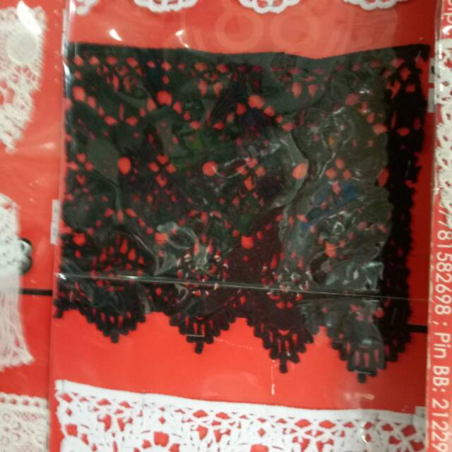 renda bordir hiasan baju aksesoris