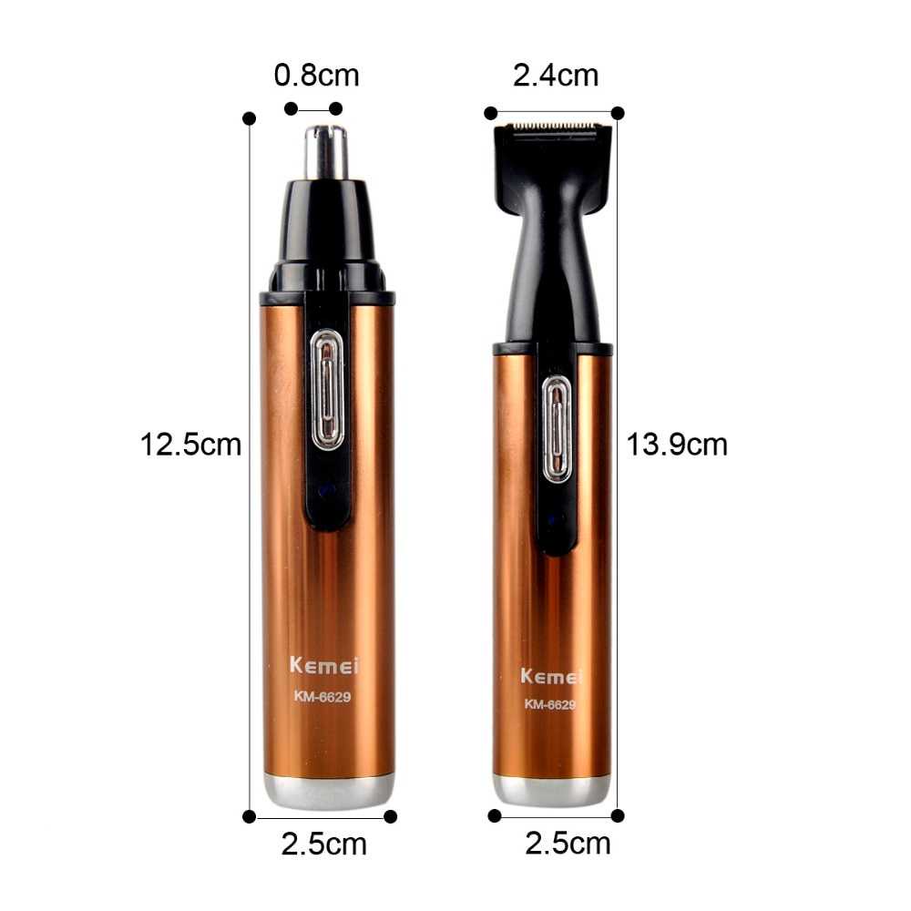 GIJ - Alat Cukur Elektrik Nose Ear Eyebrow Trimmer - KM-6629