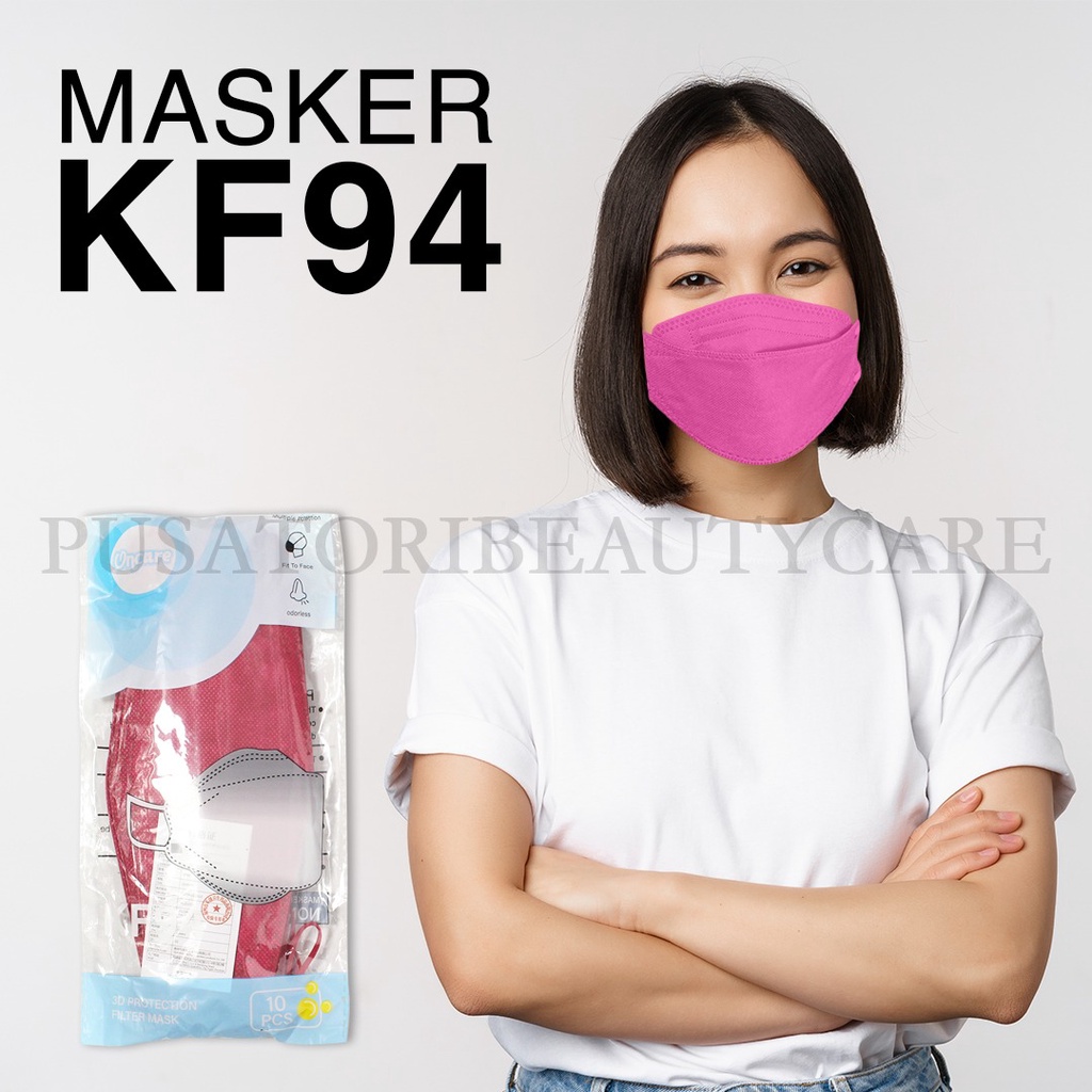 Masker KF94 4ply Tebal WARNA PREMIUM Korea isi 10 pcs Disposable mask