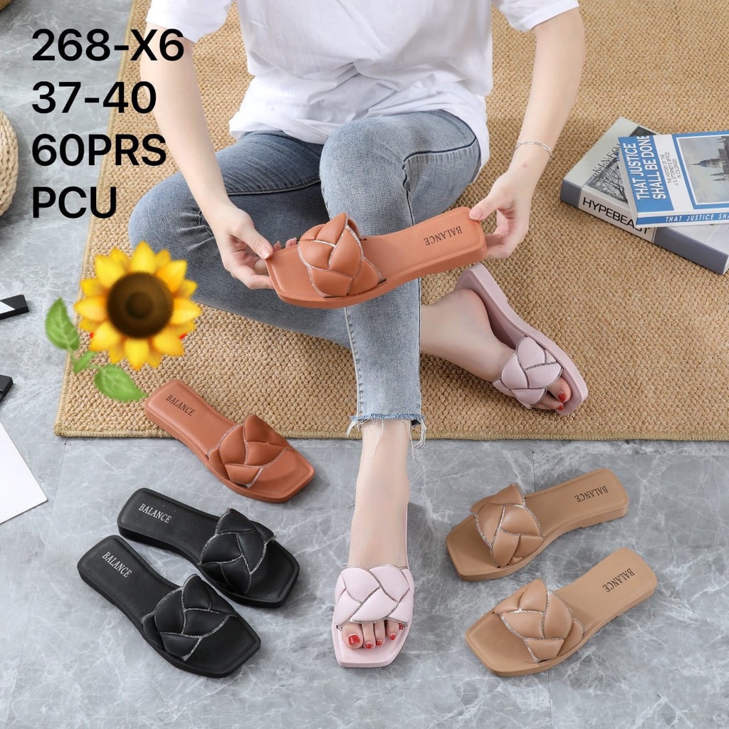 Sandal Karet Jelly Wedges Wanita import Model Terbaru Original Kekinian by AGUNG STYLE Balance 286-X6