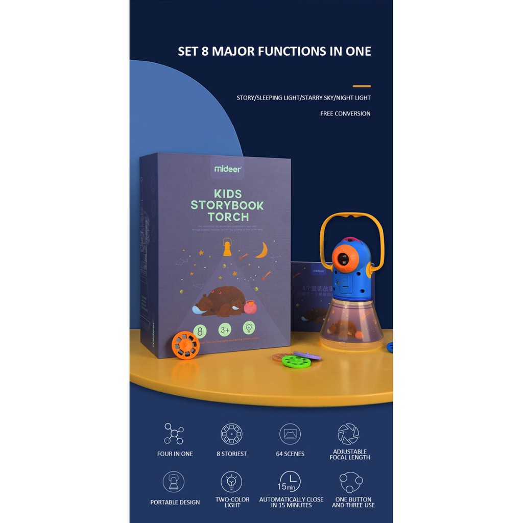 Mideer kids storybook torch mainan edukasi anak