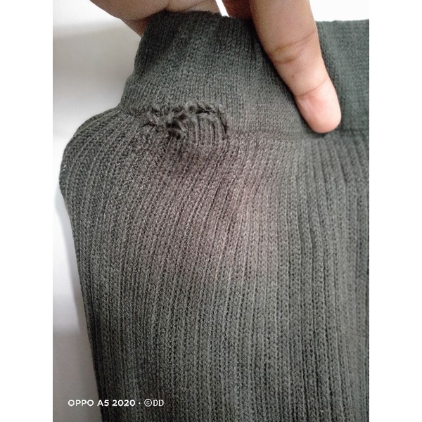 rok span rajut warna army