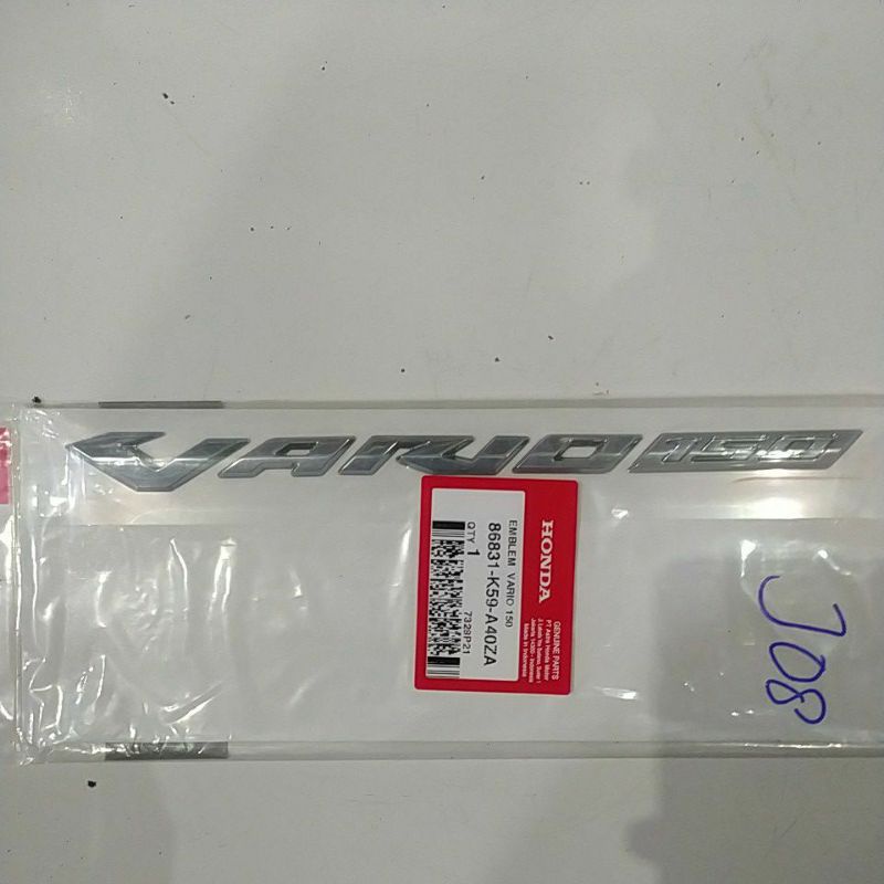 Emblem Vario 150 Vario150 LED 2018 sticker stiker timbul ASLI ORI HONDA AHM 86831-K59-A70ZA