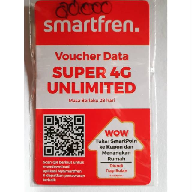 Voucher Smartfren Unlimited 28 Hari