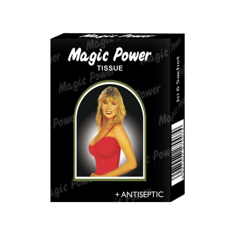 TISSUE MAGIC POWER SUPER MAN/ TISU AJAIB UNTUK PRIA / TISU MAGIC LAKI LAKI BOX ISI 6 SACHET