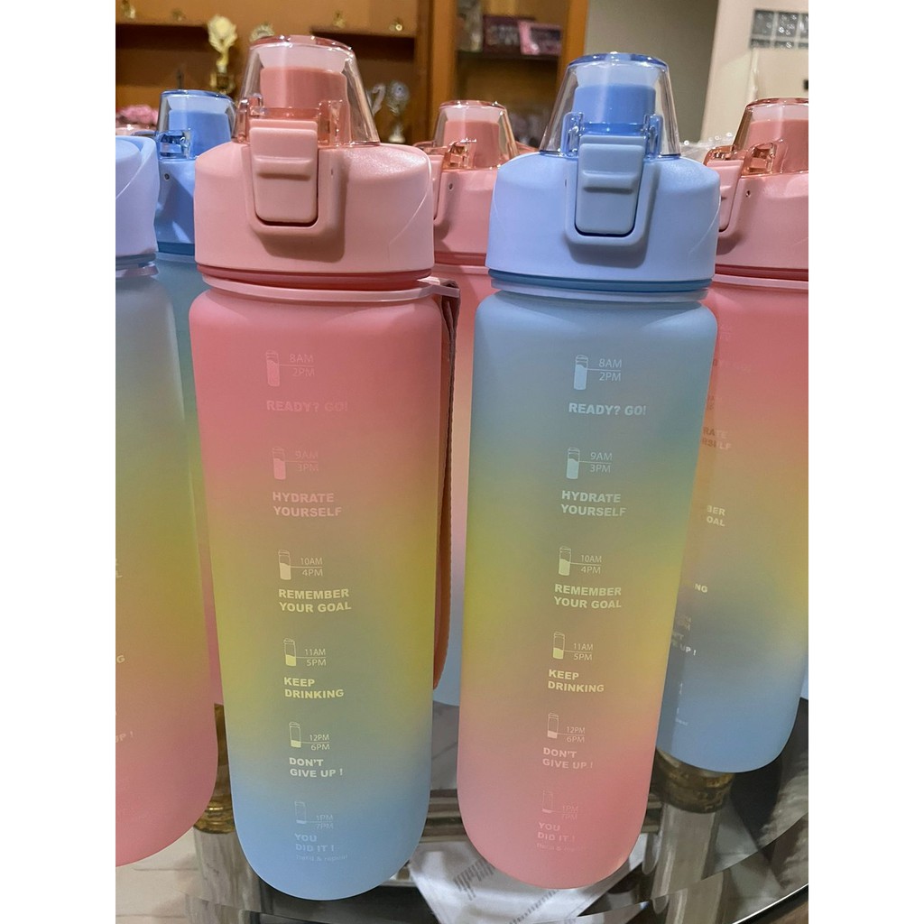 [Ready Stock] Motivational Bottle 1L Seperti Botol QuiFit