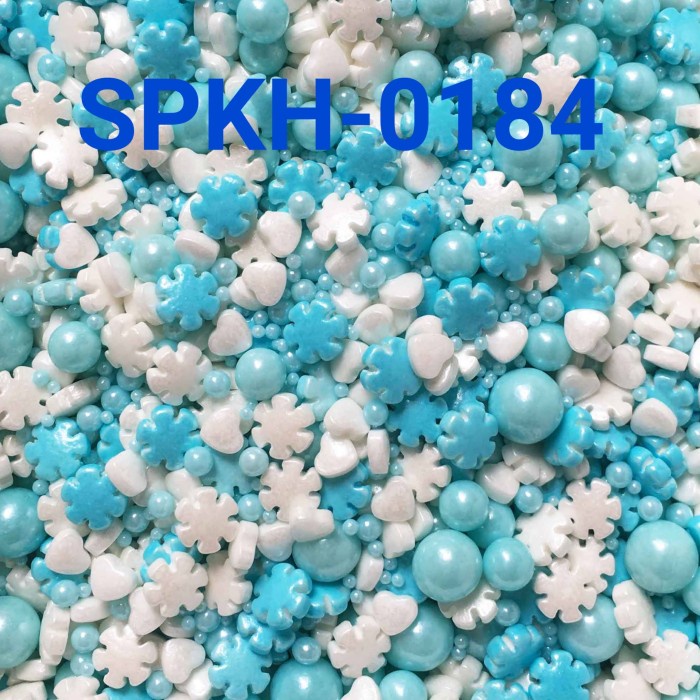 

SPKH-0184 SPRINKLES SPRINKLE SPRINGKEL 500GR MIX PUTIH BIRU LAUT BEST SELLER