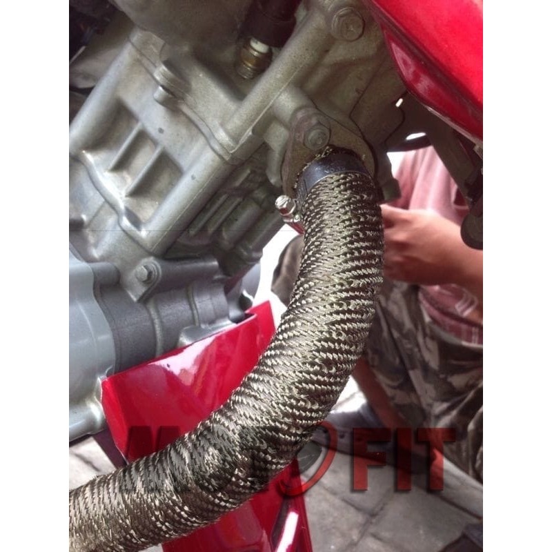 exhaust wrap DEI titanium import USA peredam panas knalpot titanium