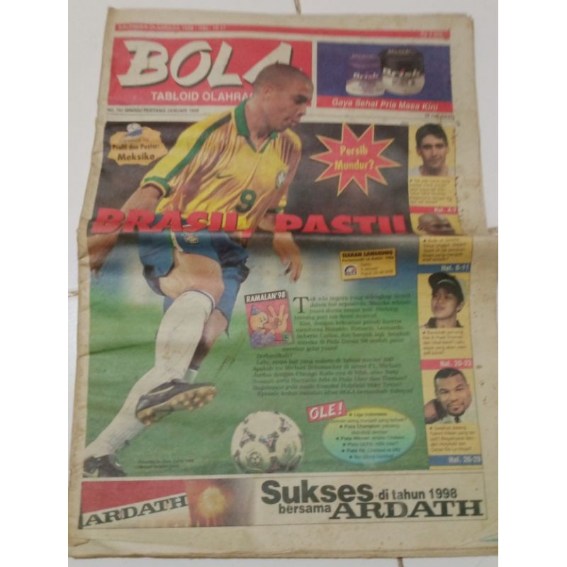 Tabloid BOLA edisi ramalan olahraga 1998
