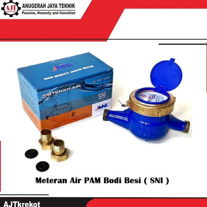 Meteran Air Besi SNI AMNB / Meteran Air PAM Body Besi SNI AMNB