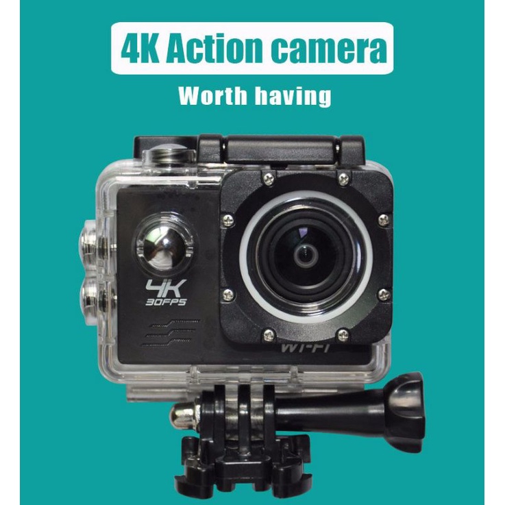 Action Camera Waterproof 4K WiFi - Black