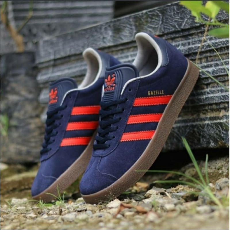 ADIDAS GAZELLE NAVY LIST RED GUM ORIGINAL