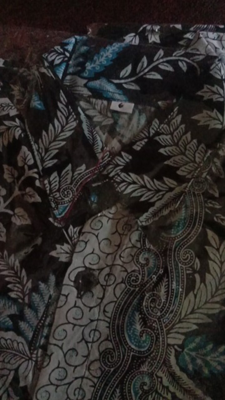 Batik Couple Keluarga Motif Blarak Biru Original Terbatru Bisa Pisah Batik Anak