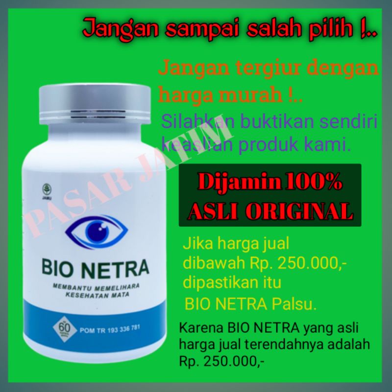 BIO NETRA OBAT MATA HERBAL AMPUH MENGOBATI SEGALA JENIS PENYAKIT MATA, SEPERTI MATA MINUS, PLUS, SIL