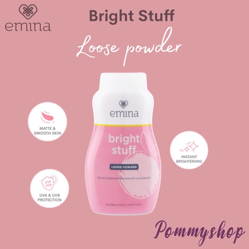 Jual Emina Bright Stuff Loose Powder 55g | Bedak Tabur | Shopee Indonesia