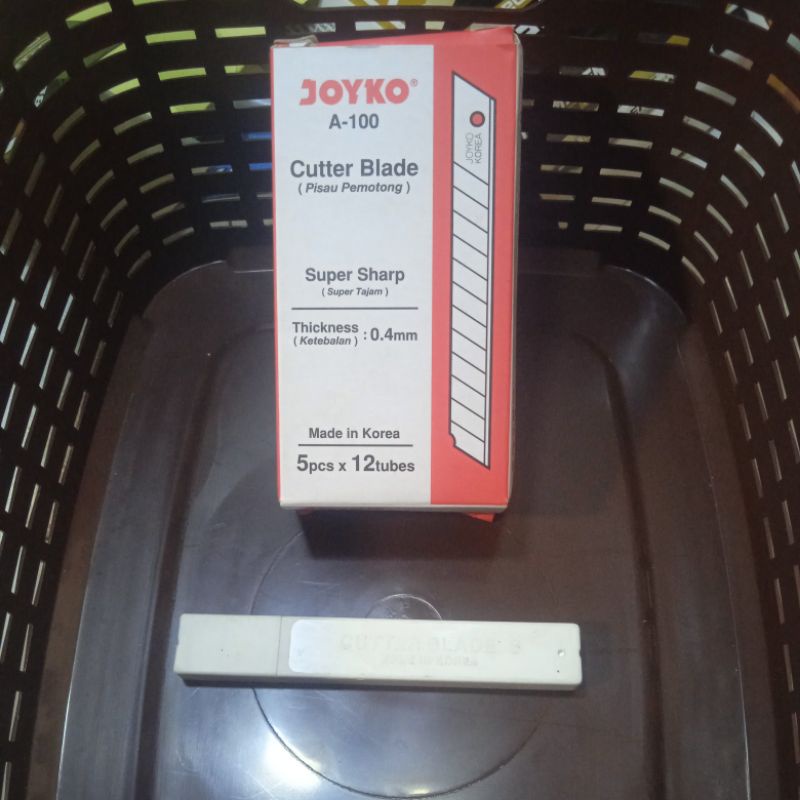 

Isi Cutter Kecil Joyko A-100 Cutter Blade(1tube)