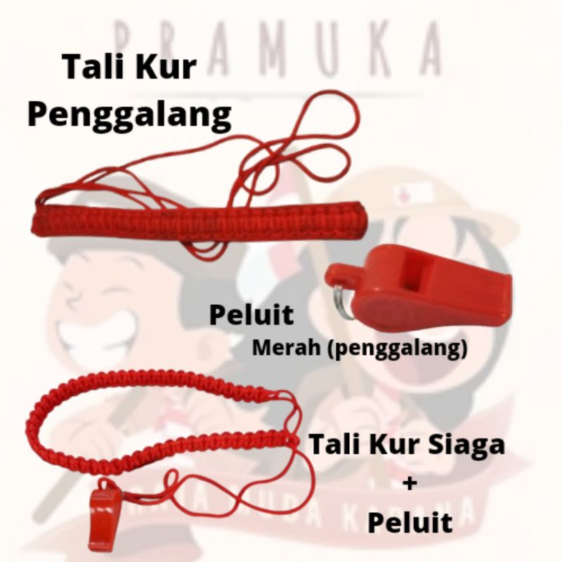 Peralatan Pramuka Penggalang Peluit Tali kur