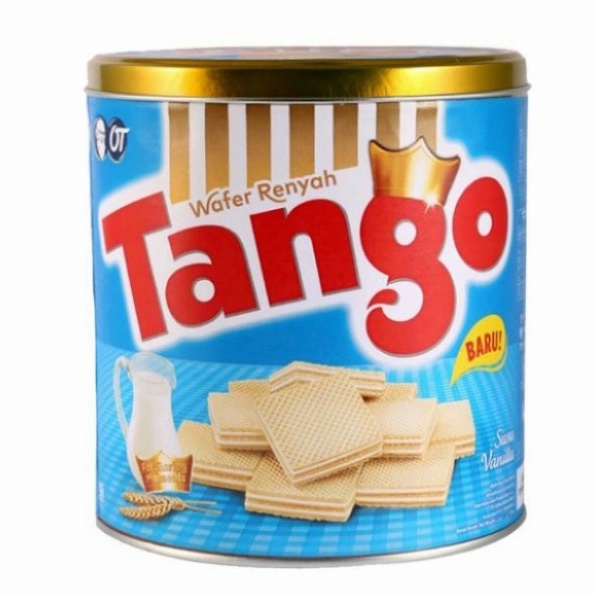 

Wafer Tango Vanilla 300gr Rasa Vanila Renyah Biskuit Kue Roti Kaleng