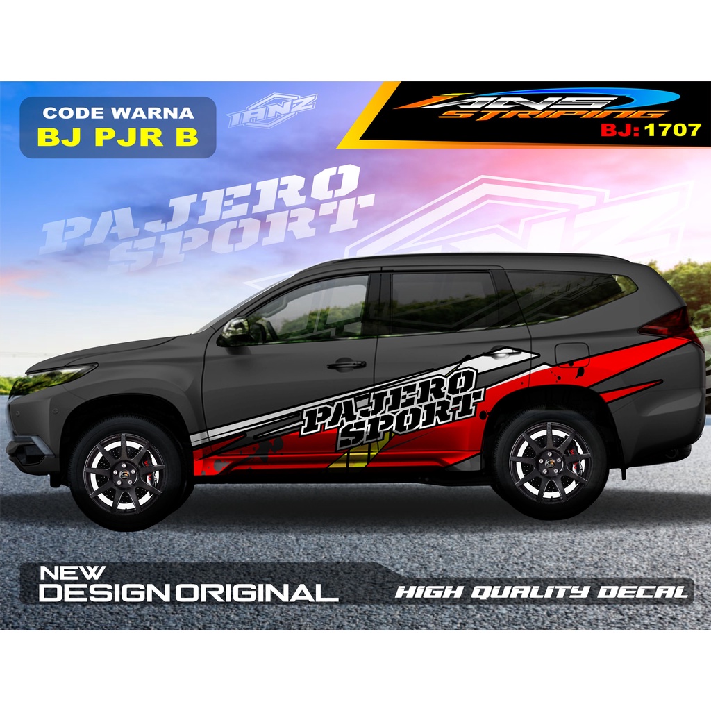 STICKER MOBIL PAJERO FORTUNER / STIKER MOBIL GRAND LIVINA / VARIASI STIKER PAJERO / STIKER MOBIL