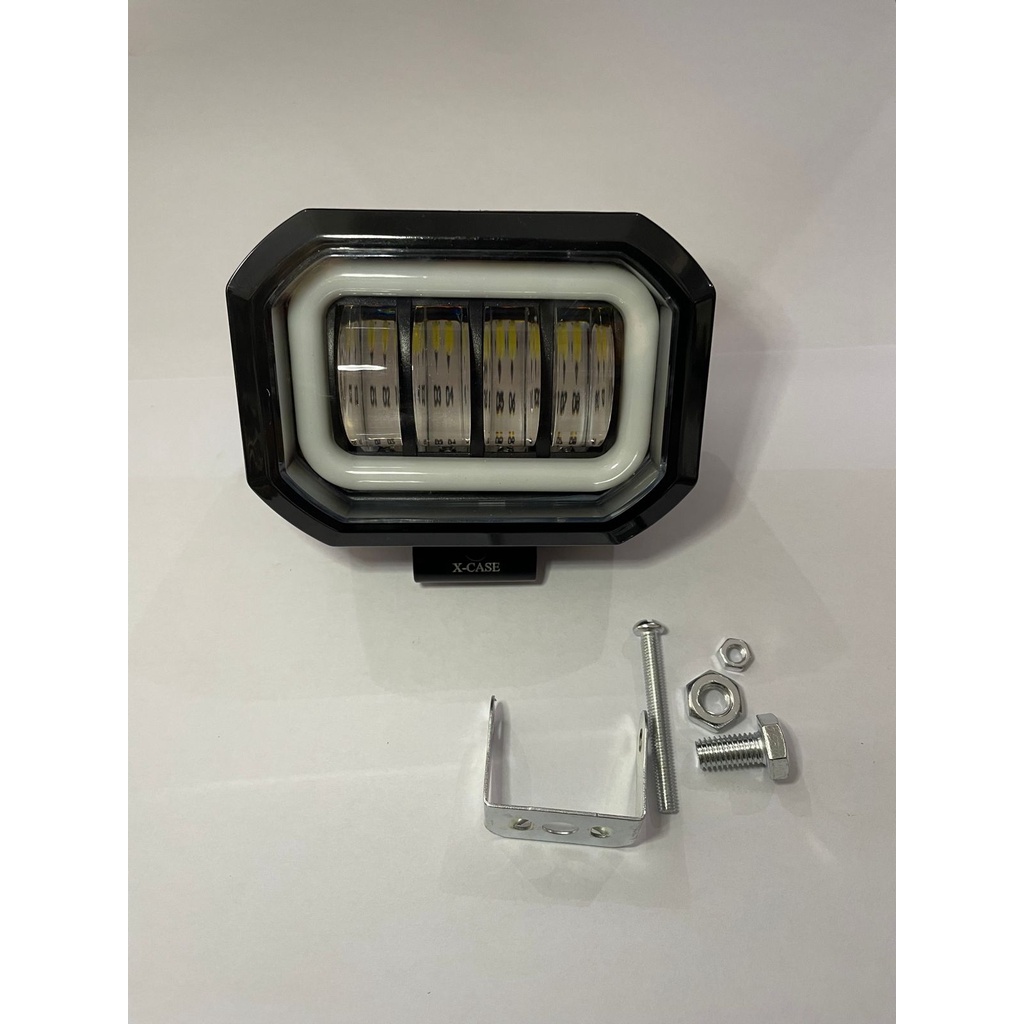 LAMPU TEMBAK LED DAYMAKER 4 MATA KOTAK ANGEL BIRU