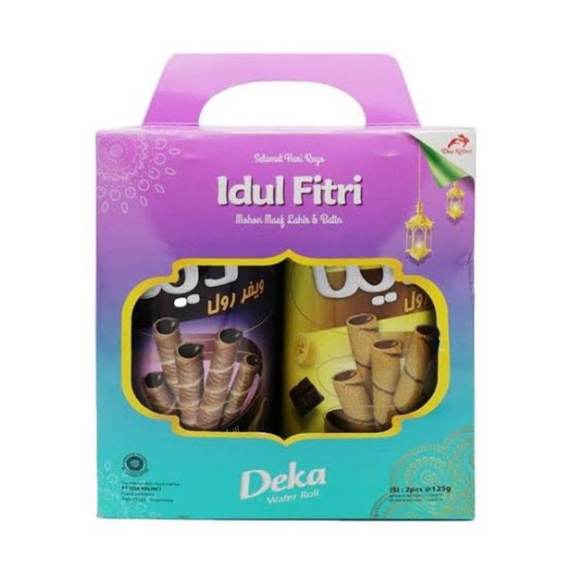 

Deka Wafer Roll Gift Box 125gr isi 2 Kaleng