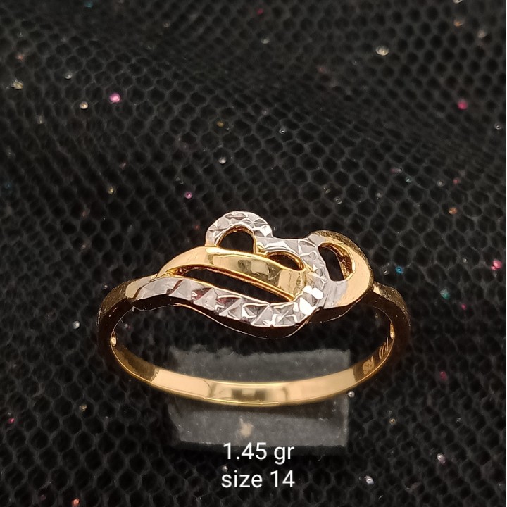 Cincin Emas 17K - 1.45 gr Kadar 750 - 1289