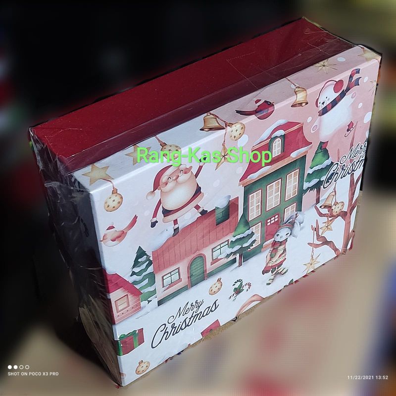 

Giftbox kotak kado Christmas Natal 20-24-8 cm