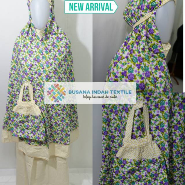 Mukena Katun Floraldot by Busana Indah Textile