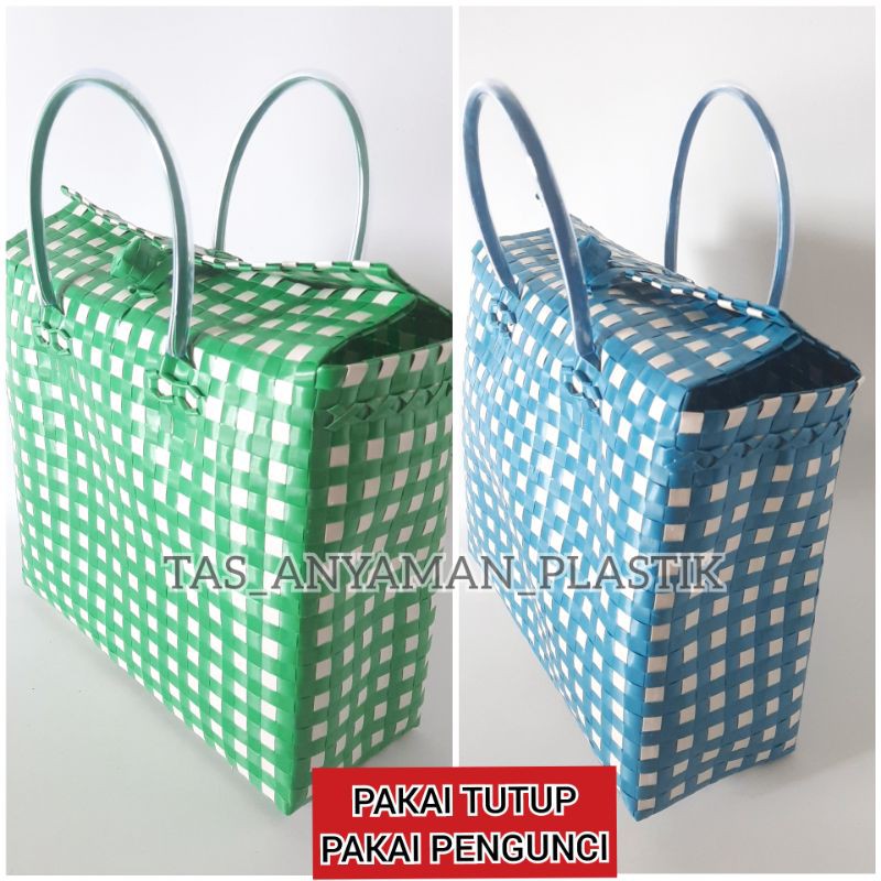 TAS SOUVENIR  SIZE M /TAS KERANJANG ANYAMAN PLASTIK