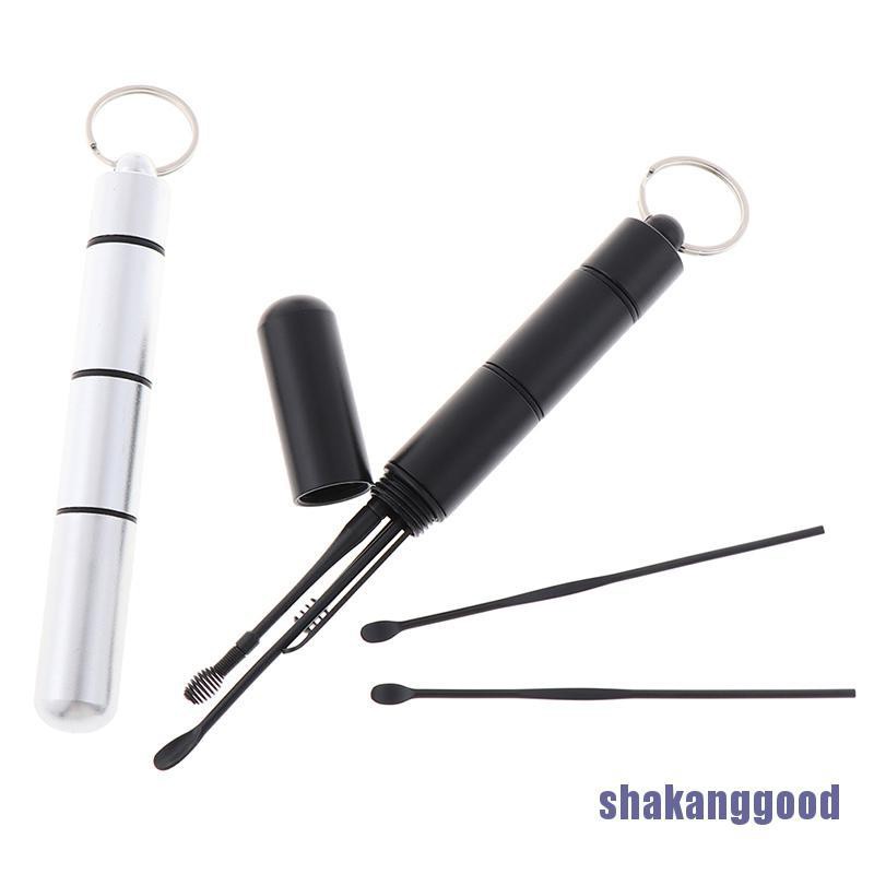 6pcs/set Earpick Portabel Untuk Membersihkan Telinga Skk