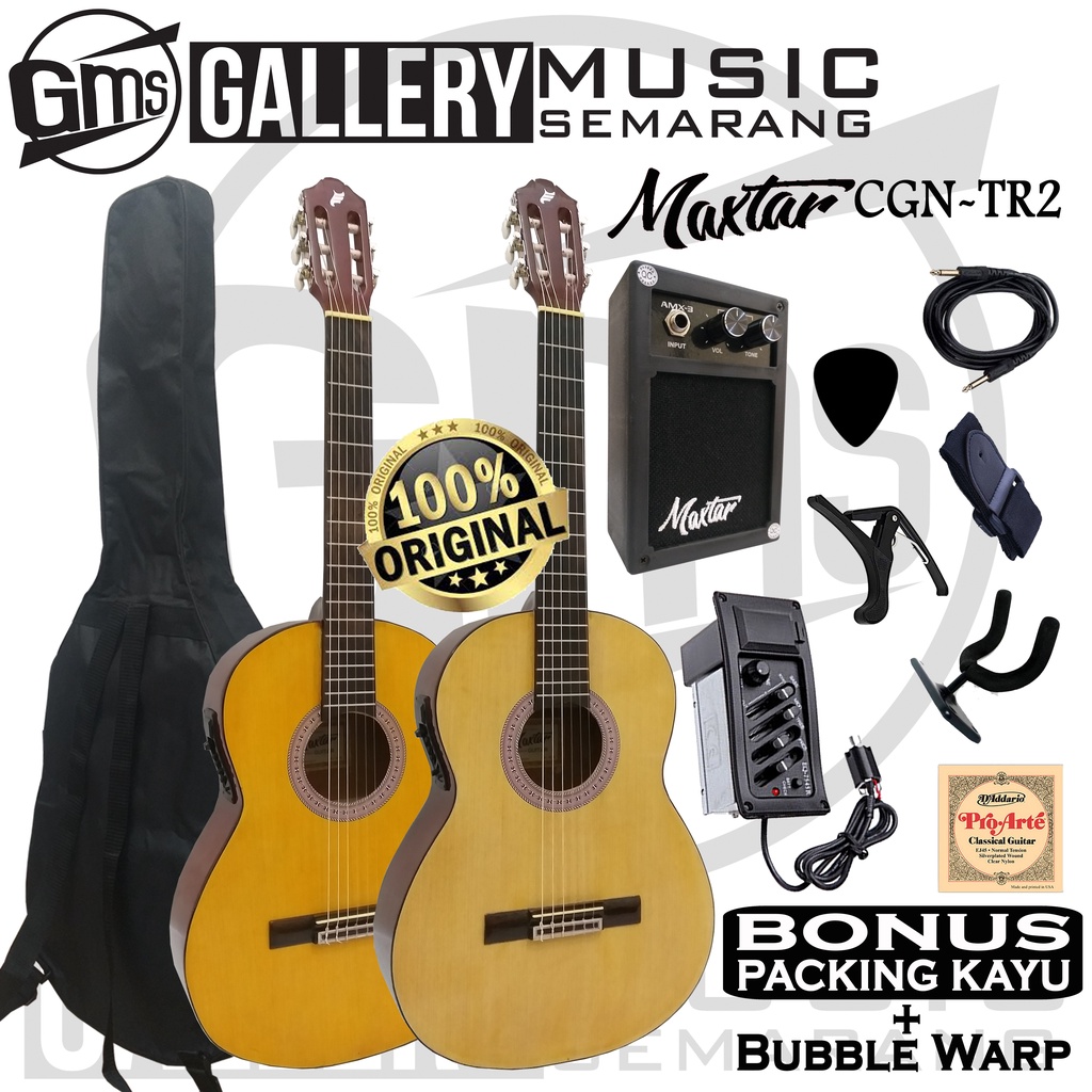 ORIGINAL!!! Gitar Klasik Elektrik Maxtar CGN-TR2 Gitar Klasik Nylon Original Preamp Equalizer 7545R