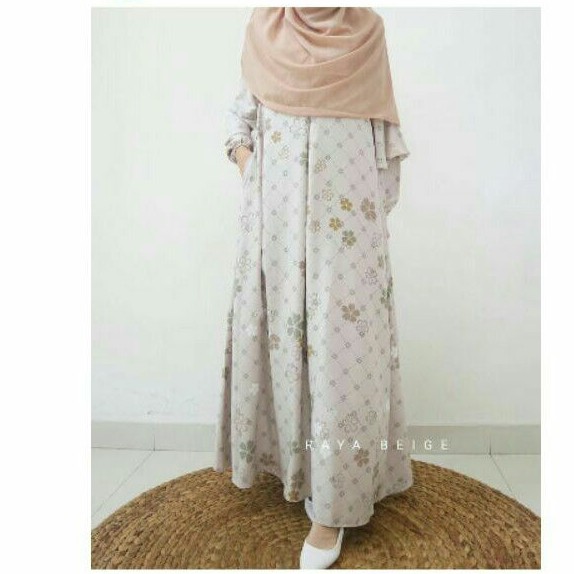 latasha outfit raya dress beige L