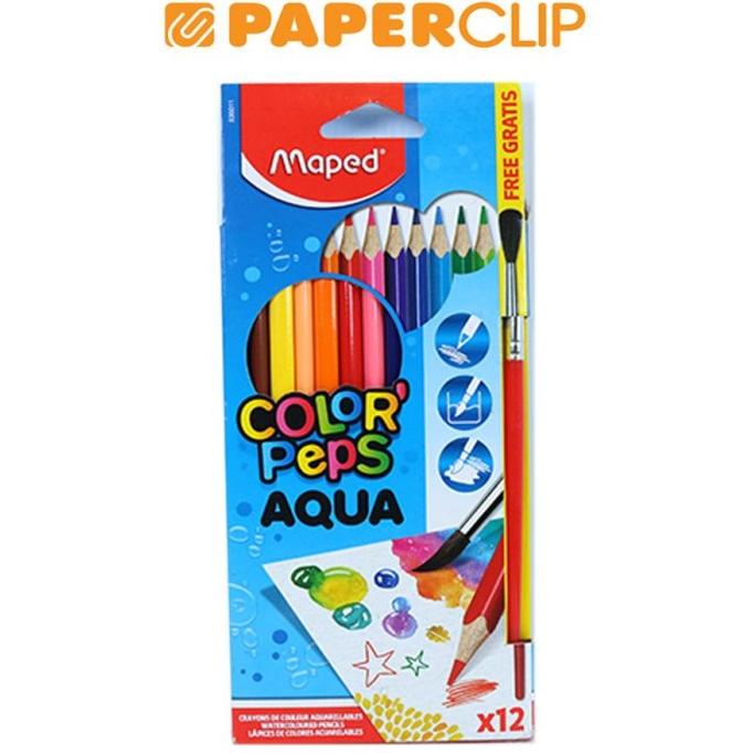 

Pencil Color Maped Color'Peps Aqua 12 Colors 836011