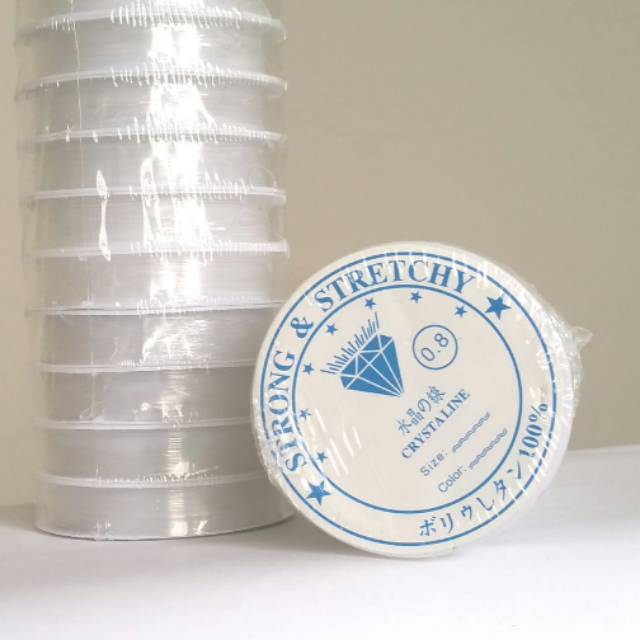 

tali elastis /string elastis/ tali gelang /kalung0.4mm / 0.5mm / 0.6mm / 0.7mm / 0.8mm / 1mm tali elastis