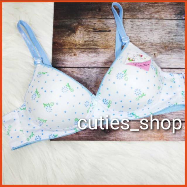 Bra Pelajar - PRETTY - busa tipis- sz 32-36