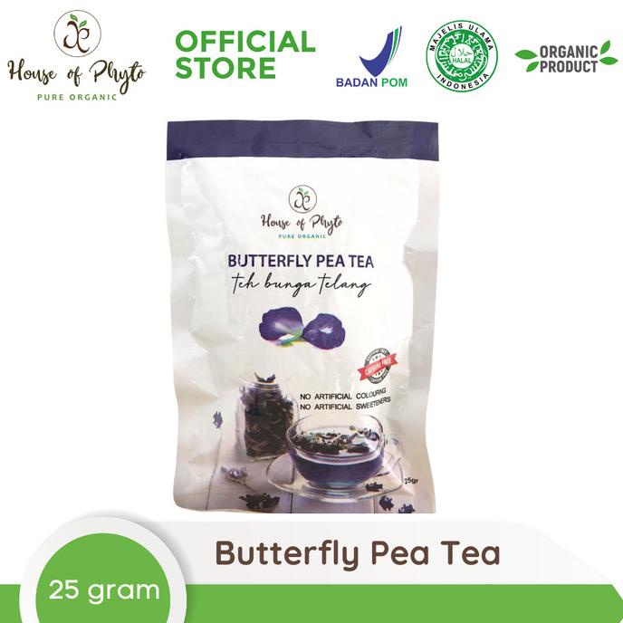 

BAYAR DITEMPAT Phyto Organic Teh Bunga Telang Pouch Butterfly Pea Tea 25g /OBAT HERBAL ASAM URAT/OBAT HERBAL PELANGSING/OBAT HERBAL KOLESTEROL/OBAT HERBAL DIABETES