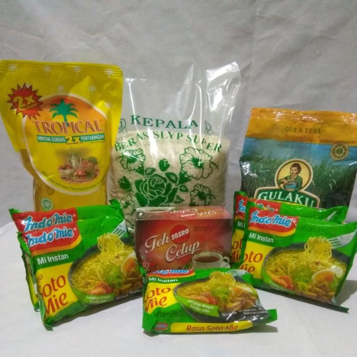 

Paket Sembako Murah 2 Beras, Minyak, Gula, Teh, Mie