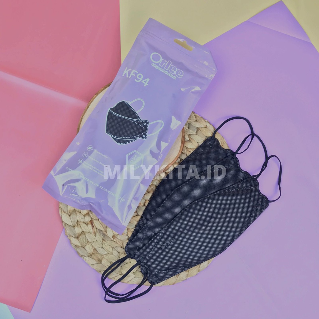 KF 94 ORLEE MASKER EARLOOP WARNA 4PLY EMBOSS CANTOL KF94 ORIGINAL KEMENKKES