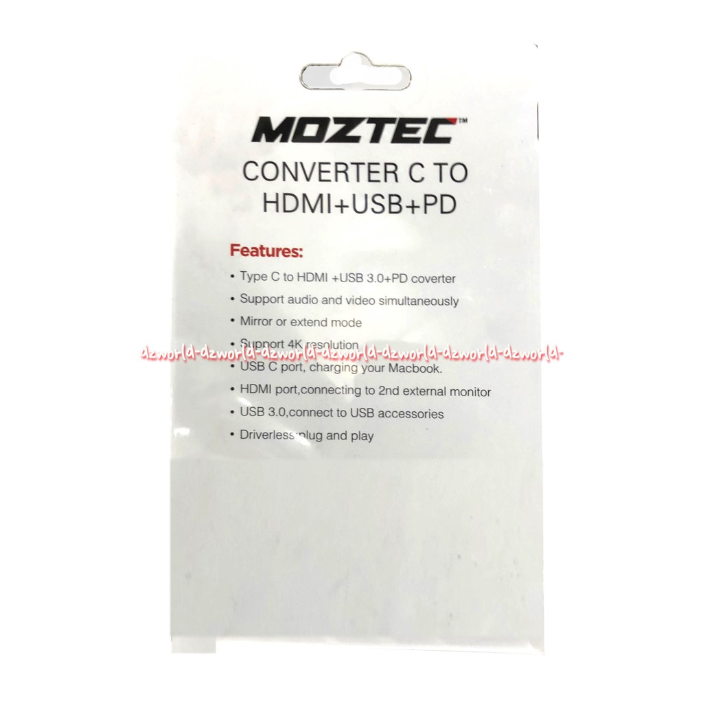 Moztec Converter C to Hdm Usb Pd kabel USB mudah dan praktis