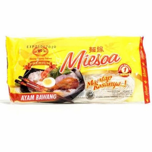 

impor-mie- miesoa misua kuah instant rasa ayam bawang cap burung layang terbang -mie-impor.