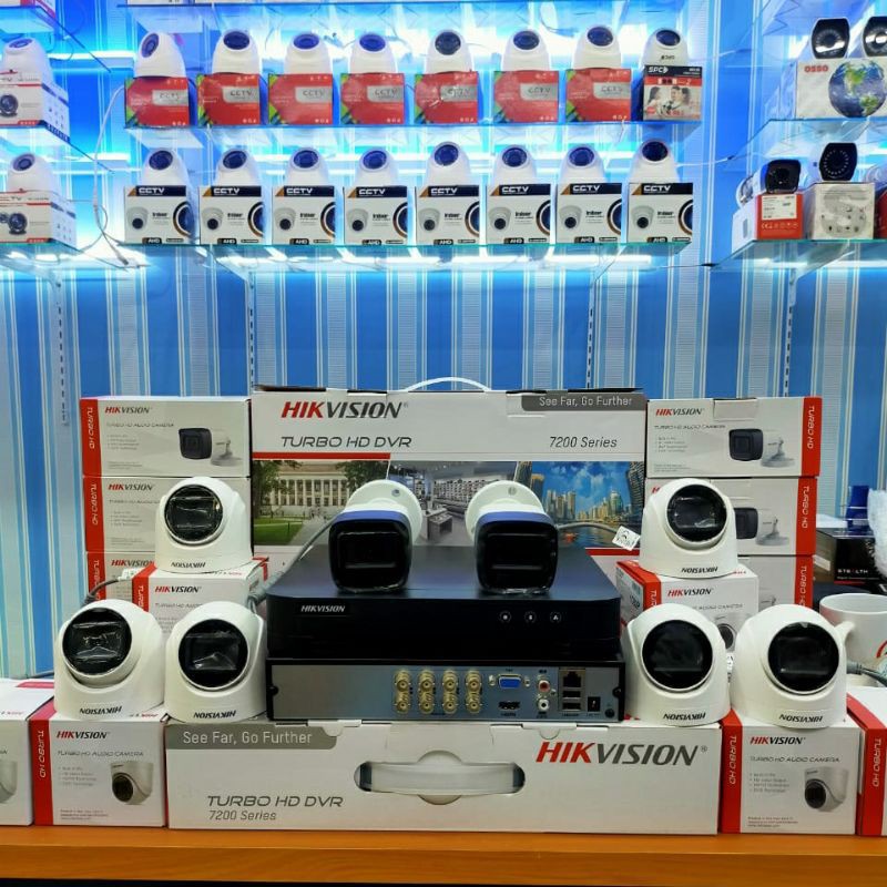 PAKET CCTV HIKVISION 8CH 2M FULL HD OUTDOOR - INDOOR