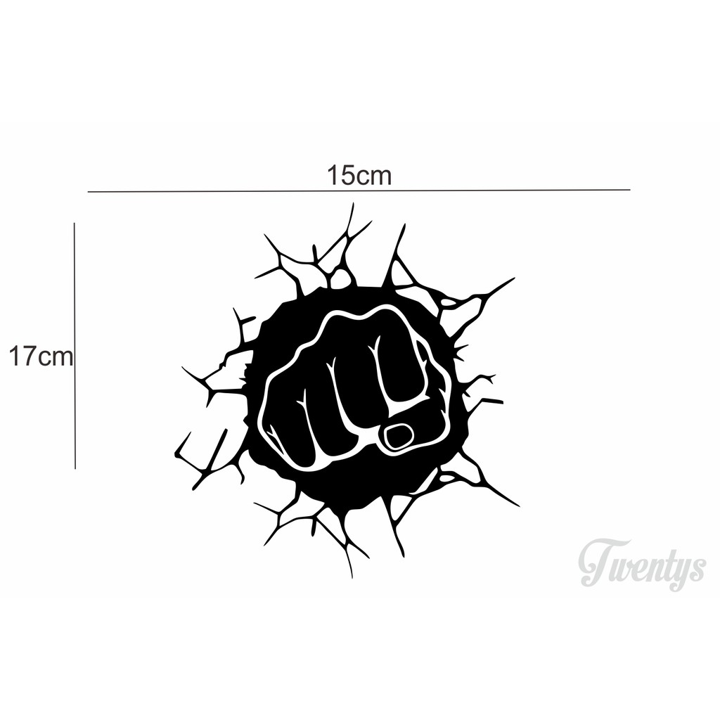 

STIKER PUKULAN CUTTING STICKER VINYL DECAL