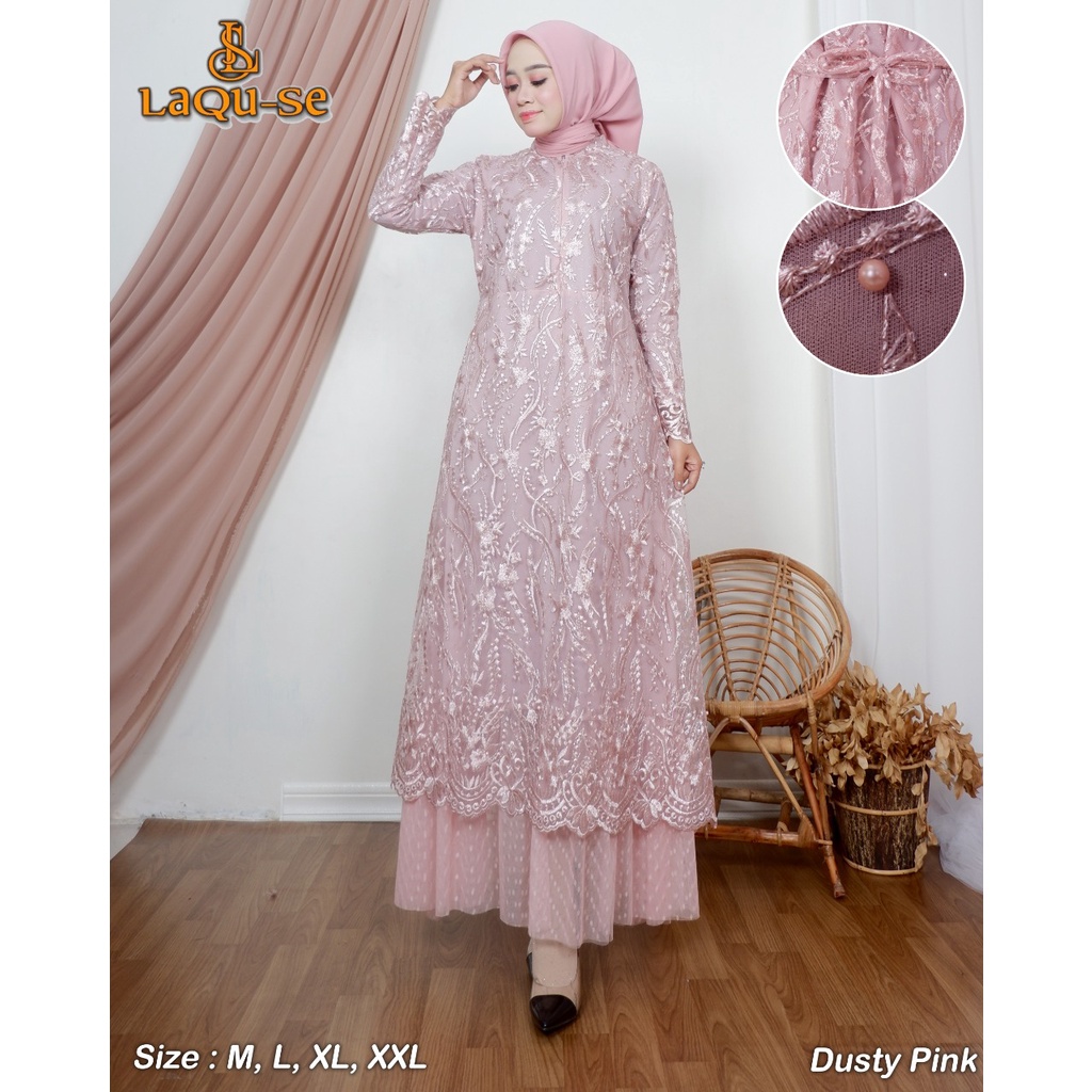 Gamis Dress Kebaya Modern Tutu Tille Pesta Kondangan Lamaran Wisuda Kekinian By santiank kebaya