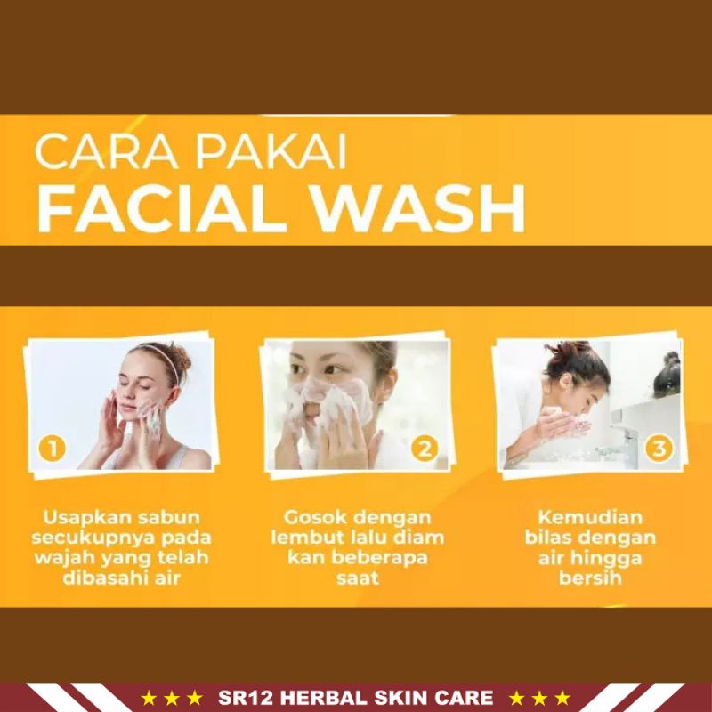 Facial Wash SR12 | Facial Wash Bulus &amp; Facial Wash Honey | Sabun Wajah SR12 Skincare